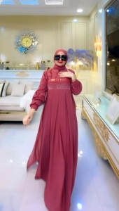 REALPICT COD DRESS ANISSA FREE FASMINA BY SITI ASOPUROH BAHAN CERUTY PREMIUM MIX KATUN BORDIR KRANCANG TERMURAH BEST SELLER TANGAN PERTAMA KONVEKSI / PRINTING / MOTIF PREMIUM GAMIS PESTA RATUGAMISJKRT