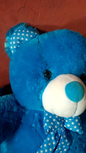 BONEKA TEDDY BEAR BERUANG SIZE L BIRU MAINAN ANAK KADO PITA KARTUN ANIMASI SET HADIAH CUTE BAHAN RASFUR LEMBUT DAN HALUS TERLARIS KECE