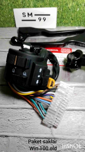 Honda Win 100 Old paket saklar Holder kiri handle set rem dan kopling + dudukan rem depan
