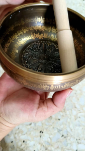 Pencuci crystal mangkuk 音钵尼泊尔满月颂钵手工钵音碗颂钵梵音和尚碗法器铜钵佛音碗