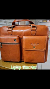 Tas Selempang Laptop Kulit 15inc Import Hitam Tas Jinjing Tas Dosen Kantoran