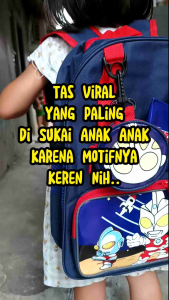 TAS SEKOLAH ANAK LAKI COWOK KARAKTER GAMBAR SUPERHERO ULTRAMEN SPIDERMAN MURAH PREMIUM RANSEL TAS GENDONG ANAK SD TK