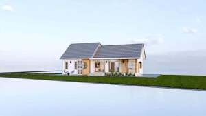 แบบบ้านจั่ว 1 ชั้น