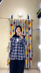 Atasan Kemeja Wanita Muslim Bianca Busui Bahan Flanel