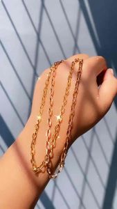 Kalung Rantai 60 Cm Jarak Titanium Fashion CXB215