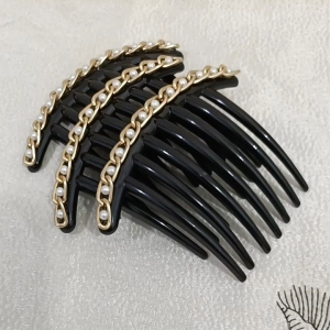 CSL Sirkam Rambut Cantik - Sirkam Sanggul Mutiara Rantai Kualitas bagus 1Pc