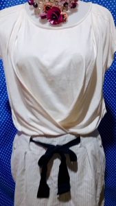 DRESS LENGAN PENDEK PUTIH BW(RUE DE B BIS) 199