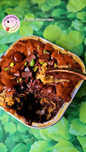 บราวนี่ดูไบ #Dubai Brownie #Dark Chocolate #Cocoa Powder #Pistachio100% #Pure Butter #Kunafa