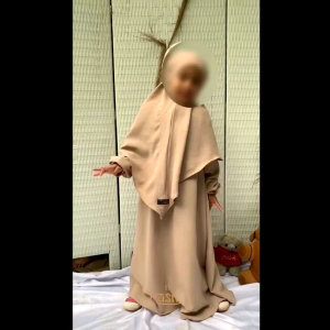 Abaya Anak Set | Gamis Anak Set Murah | Baju Lebaran Anak Set