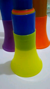 1 Pcs terompet PELANGI JUMBO 70 cm terompet plastik