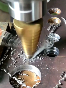 Mata Bor Kerucut Piramida Pagoda & Countersink Titanium Step Cone Drill Dan Penanda Mata Bor