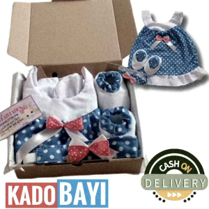 KADO LAHIRAN LUCU HAMPERS BABY GIRL SET ROK LUCU