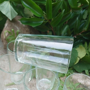 6PCS GELAS KACA POLOS/gelas bening/gelas kopi