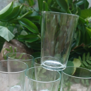 6PCS GELAS KACA/GELAS POLOS/GELAS LURUS/GELAS KOPI/GELAS JAMU