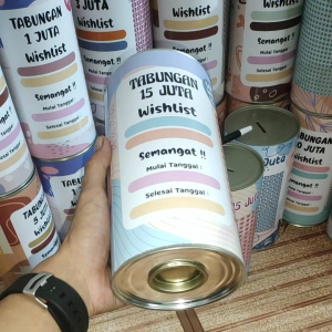 celengan target jumbo besar 15 jt buka tutup atau permanen