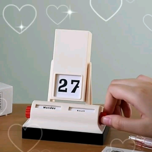 Kalender Flip Retro Perpetual Calendar Kalender Abadi Kalender Meja Sepanjang Masa