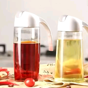 Chai Rót Dầu Ăn Tự Động 300Ml 630Ml Bình Chiết Xịt Đựng Gia Vị Nước Mắm Tương Rượu Dấm Bằng Thủy Tinh Cao Cấp Nắp Bật Mở