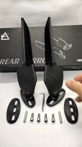 Spion Winglet Kaca Besar Bening CB CBR Ninja R RR R15 V2 V3 V4 GSX R25 Dill Universal Motor Sport Fairing