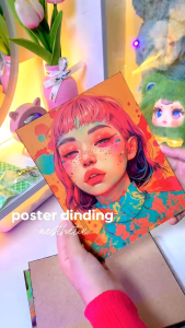 Hiasan dinding kamar cewek aesthetic Poster dinding beautiful girls Pajangan Walldecor