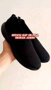 SEPATU KULIAH slip on BIG SIZE 44 45 46 47 48 SEPATU PRIA UKURAN BESAR