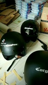 Helm Bogo Retro Carglos Dewasa SNI Free Kaca Datar