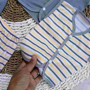 3 Set Baju Celana Bayi (6 Pcs) Pop Kutung Usia 0-3 Bulan