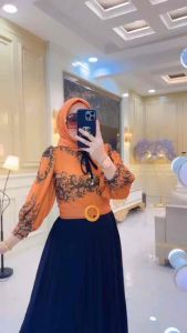 GAMIS SULTAN ETNIK UKIR PITA SHR