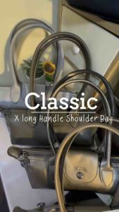 Womens Classic  Xtra Long Handle  Horizontal Shoulder Bag