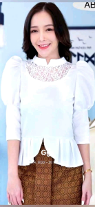 เสื้อผ้าไทย เสื้อลูกไม้ เสื้อออกงาน เสื้อชุดไทย เสื้องานบุญ เสื้อบรมพิมาน เสื้อจิตรดา จิตรลดา ของแท้ ต้องส่งจากนครนายก