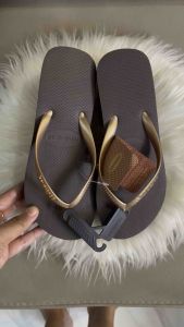 HIGH WEDGE CHOCOBROWN Metallic Strap 2.5 inches heel/6cm heel