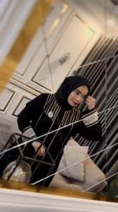 PROMO!! Binara Abaya ( Eclusif ) Dress Series Tanpa Hijab Bahan Jetblack Otoman Premium Kombinasi List Dan Payet Anti UV Abaya Gamis // Abaya Viral // Abaya Modern //