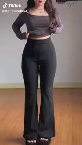 Celana cutbray semi kulot panjang scuba wanita bb 50-80kg