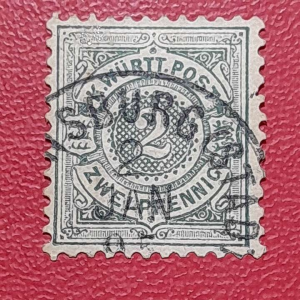 Prangko Jerman jadul Koleksi klasik Wurttemberg Kuno Jadul Tahun 1890-1894  USED