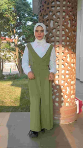 Desain Korea: Dres Gamis Anak Bahan Crinkel 2 Ukuran