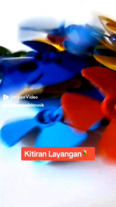 Baling baling kipas plastik kitiran layangan 10cm warna warni lentur kokoh berkualitas tidak mudah pecah