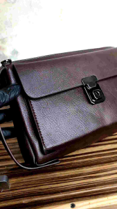 Handbag Kulit / Clutch Leather Eklusife Gratis Pulpen Gold Limited Edition