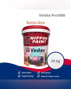CAT TEMBOK VINILEX PRO 1000 INTERIOR NIPPON PAINT 20 KG | PAIL WARNA PUTIH