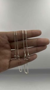 สร้อยเงินแท้ 92.5% ไม่ใช่เงินชุบไม่ลอก ลาย อิตาลี 2สลึง และ 1บาท พร้อมใบรับประกัน ถุงกํามะหยี่