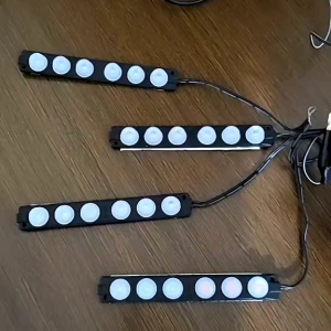 Lampu LED Kolong 6 Mata Kedip Strobo Flash Kedap Kedip Blitz DC 12 Volt / 24 Volt Motor Mobil Truk DC 12V 24V