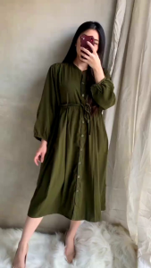 MYA DRESS-dress wanita lengan panjang