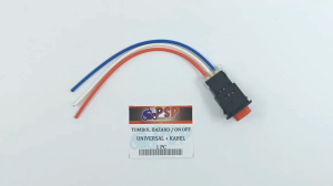 TOMBOL MODIF HAZARD ON OFF UNIVERSAL + SOKET KABEL / SAKLAR VARIASI UNTUK LAMPU SEN HAZARD