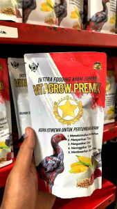 Vitamin Mempercepat proses Pertumbuhan pada Ayam VITAGROW PREMIX Pakan Tambahan Ayam Masa Pertumbuhan vitamin menguatkan Tulangan Ayam Pembentukan Postur Ayam Tinggi Besar Kuat