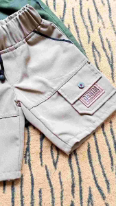 [PAKET 4 PCS] AZZO PANTS | Celana Pendek Cargo Anak Usia 1-6 Tahun Bahan Katun Drill Premium