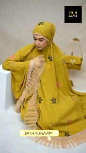 Mukena Dewasa Rayon Premium Bordir Yasmin