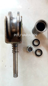 RODA GERBANG PAGAR SLEDING 8CM DIAMETER BEARING 34CM AS SUPER ANTI ANJLOK GELOKAN DALAM