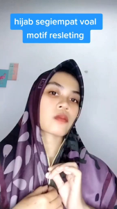 Paket Isi 4pcs Hijab Instan Voal Motif Resleting