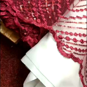 Kain Tile Bordir Motif Piramid Full Squin