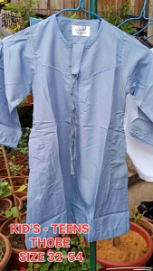 KIDS & TEENS LONG SLEEVES AL-HADEEL THOBE GAMIS MUSLIM ROBE KIMONO