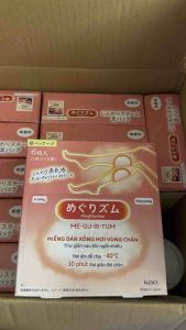 Miếng dán xông hơi vùng chân MegRhythm không hương 6 miếng