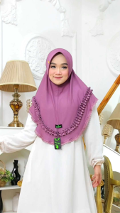 kerudung renda kecil mewah gotik kekinian termurah